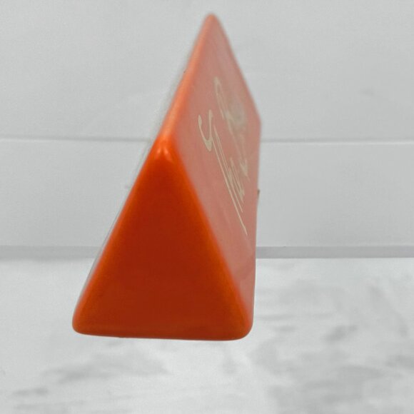 Ashland 7" Wedge Ceramic Tabletop Decor Sign The Boss/ killin' it Orange Gold - Picture 7 of 12